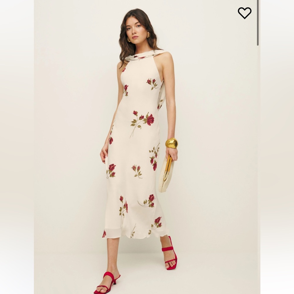 Reformation Portia Dress Size 6 Color: American Beauty
